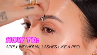 How To Apply Individual Eyelashes Like a Pro [upl. by Ahsehyt333]