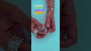 New designer silver rose gold two in one ring  kada with 70 discount on instant order ytshorts [upl. by Asatan]