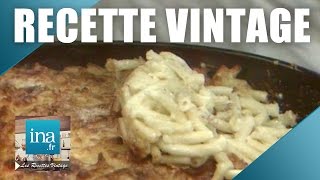 Recette  Poivron à la basquaise et gratin de macaronis de Paul Bocuse  Archive INA [upl. by Nnylyram331]