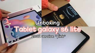 افضل تابلت اقتصادي للدراسه unboxing tab s6 lite by samsung  best tablet for budget [upl. by Natfa793]