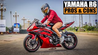 Yamaha R6 Review  Pros Cons amp 360° Walkaround [upl. by Tacita578]