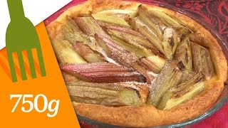 Recette de Tarte à la rhubarbe  750g [upl. by Winna786]