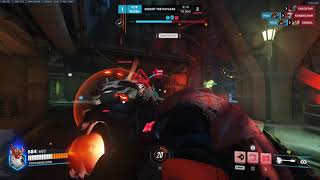 Reinhardt saves the day countering DVA ult  Overwatch 2 reinhardt overwatchleague ow2clips [upl. by Also542]