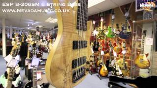 ESP B206 SM Spalted Maple 6 String Bass  Quick Look [upl. by Alameda]