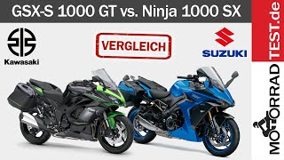 Suzuki GSXS 1000 GT vs Kawasaki Ninja 1000 SX  Vergleich zweier aktueller SportTourer aus Japan [upl. by Sineray606]