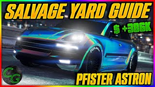 GTA 5 Online Easy 386K Pfister Astron Salvage Yard Guide  Fast Money [upl. by Brunk]