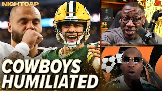 Shannon Sharpe amp Chad Johnson react to Cowboys EMBARRASSING loss to Packers  Nightcap [upl. by Bogart506]