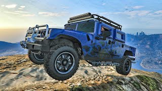 GTA 5 Online DLC Vehicle Customization  Mammoth Patriot MilSpec Hummer H1 4K [upl. by Nickelsen674]