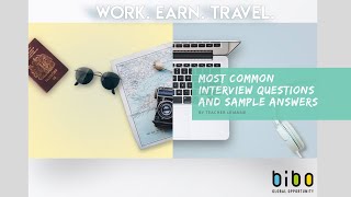 Engoo BIBO Most Common Interview Questions and Sample Answers [upl. by Naesyar]