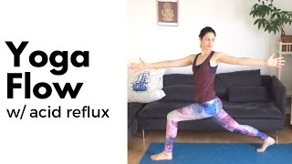 Yoga Flow for Acid Reflux amp Heartburn  Standing Poses amp Seated Forward Folds [upl. by Aihcela]