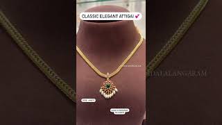 Classic Elegant Attigai 💕aadaialangaram attigai antique pearls treditionaljewellery cute [upl. by Ahsiad930]