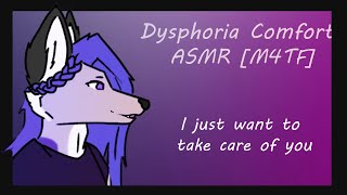 Rambling while stroking your hair  Dysphoria comfort ASMR M4TF [upl. by Ogdan414]