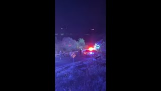 First responders on bridge over west Lincoln creek [upl. by Alwitt]