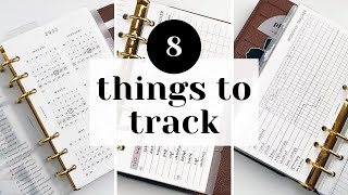 8 Things toTrack in Your Planner  Health habits and business ideas [upl. by Sergo]