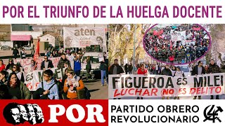 Conclusiones del XVI Congreso Nacional de POR Argentina Histórica huelga docente de Neuquén [upl. by Oiziruam]