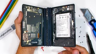 Worlds First Folding Phone Teardown  Royole Flexpai [upl. by Eiramac]