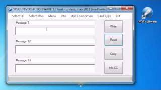 MSR software for usb [upl. by Learsiy]