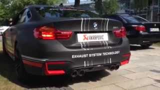 Akrapovic BMW M4 F82 First SoundCheck Video [upl. by Nenerb]