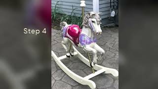 How to clean a wood rocking horse [upl. by Nuahsar]