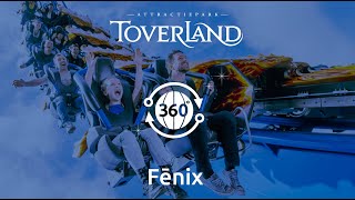 Wing coaster Fēnix  360° Onride  Attractiepark Toverland [upl. by Warde595]