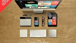 Devices Mockups mockup Tutorial photoshop smart object responsive design apple devices [upl. by Renwick]