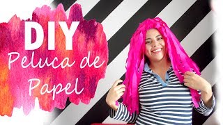 DIY peluca de papel [upl. by Airdnekal]