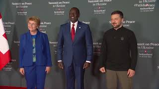 President Ruto at the Summit on Peace in Ukraine Bürgenstock Switzerland [upl. by Ailemor349]