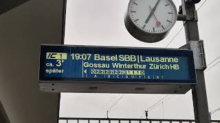 Ansage Einfahrt IC1 nach Basel SBBLausanne [upl. by Candra]