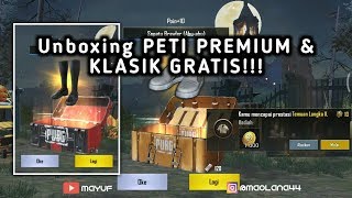 UNBOXING Cara Membuka Peti Premium PUBG MOBILE GRATIS [upl. by Nairde]