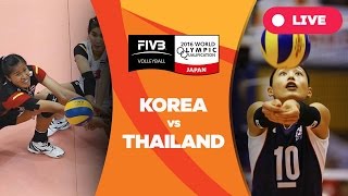 Korea v Thailand  2016 Womens World Olympic Qualification Tournament [upl. by Kcam]