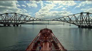 GRANGEMOUTH SCOTLAND ARRIVAL amp DEPARTURE  In amp out lock INEOS terminal J2 Pilotage River Forth [upl. by Yellas]