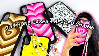 DIY Sublimation Phone Cases  Trendy Phone Charms  Easy Tutorial [upl. by Anaitsirc]