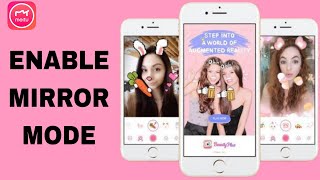 How To Enable Mirror Mode On Meitu App [upl. by Olemrac]