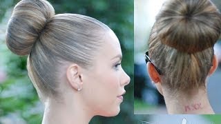 EASIEST SOCK BUN Best Method For Layers too [upl. by Airotnes]