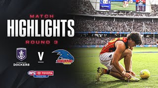 Fremantle v Adelaide Highlights  Round 3 2024  AFL [upl. by Solenne]