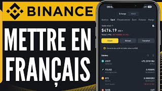 Comment Mettre Binance En Français 2024 [upl. by Harolda381]