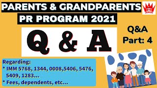 PGP PARENTS AND GRANDPARENTS PR 2021 Questions amp Answers Q amp A 4  Canadian Charisma [upl. by Eixam]