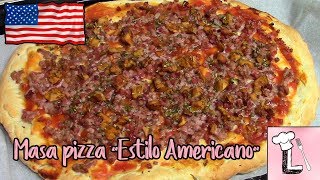 Como hacer Masa para Pizza quotEstilo americanoquot  Receta Thermomix  Cocina Americana [upl. by Sandon]