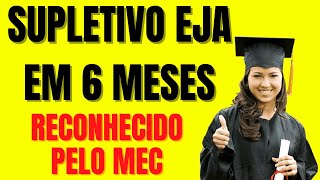 Supletivo a Distância Ensino Médio Em 6 meses Supletivo EaD Reconhecido pelo Mec eja Ead pelo mec [upl. by Hayimas853]