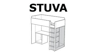 How to assemble the STUVA storage unit [upl. by Llezniuq218]