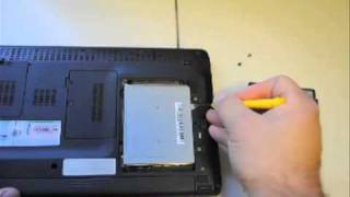 Acer Netbook  How to remove hard drive [upl. by Ahsikal]