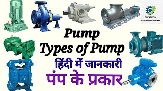 Pump  Types of Pump in hindi  Positive Displacement Pump  Non Positive Displacement Pump  पंप [upl. by Yasmin]