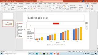 How to Change Chart Elements like Axis Axis Titles Legend etc in Power Point  Office 365 [upl. by Bab273]