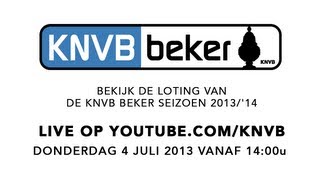 LIVESTREAM KNVB Beker 201314 Loting [upl. by Sdlonyer]