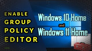 Enable Group Policy Editor in Windows 10 Home Edition  How To Enable GPEditmsc In Windows 11 Home [upl. by Calondra]