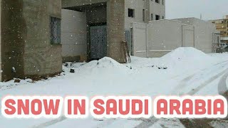 Snow in Saudi Arabia  Turaif [upl. by Constantia906]