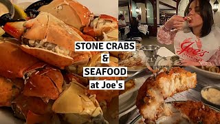 Inside Joes Stone Crab  Eating Stone Crabs Fried Lobster King Crab Legs amp lots more [upl. by Shirleen]