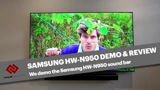 NEW SAMSUNG HWN950 Soundbar Review Demo and Wall Mounting Tips [upl. by Hayalat]