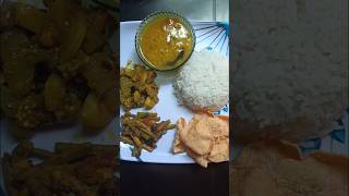 Veg Thali vegthali vegrecipe vegas bengalifood foodshorts lunch asmr bento explorepage yt [upl. by Idham178]