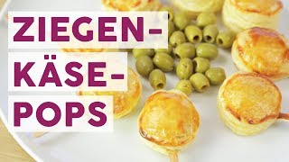 Rezept für leckere ZiegenkäsePops 🐐🧀  FOOD [upl. by Einnob]